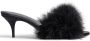 Balenciaga Boudoir 70mm feather mules Black - Thumbnail 1