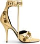 Balenciaga Cagole 110mm metallic-finish sandals Gold - Thumbnail 1
