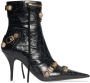Balenciaga Cagole 90mm leather ankle boots Black - Thumbnail 1
