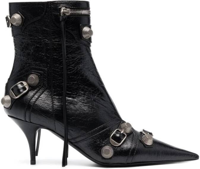 Balenciaga Cagole buckle-detail 70mm ankle boots Black