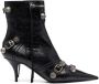 Balenciaga Cagole buckle-detail 70mm ankle boots Black - Thumbnail 1