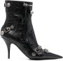 Balenciaga Cagole leather ankle boots Black - Thumbnail 1