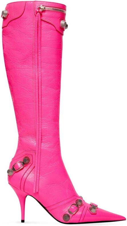 Balenciaga Cagole point-toe boots Pink