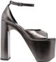 Balenciaga Camden 160mm leather sandals Grey - Thumbnail 1