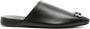 Balenciaga Cosy BB leather slippers Black - Thumbnail 1