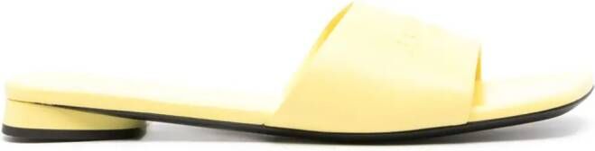 Balenciaga Duty Free leather slides Yellow