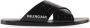 Balenciaga embossed-crocodile crossover slides Black - Thumbnail 1