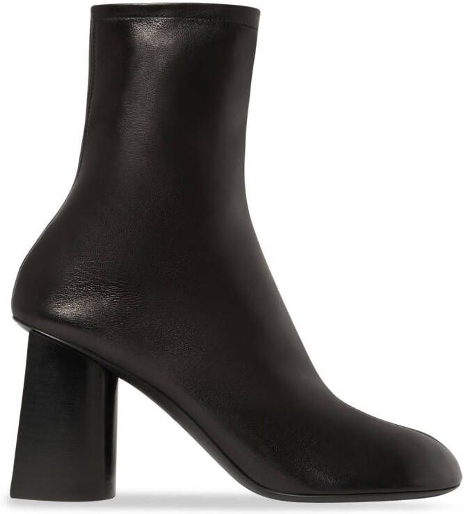 Balenciaga Glove 80mm leather booties Black