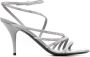 Balenciaga Glow 90mm strass sandals Grey - Thumbnail 1