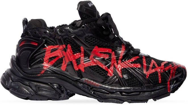 Balenciaga Runner graffiti-print sneakers Black