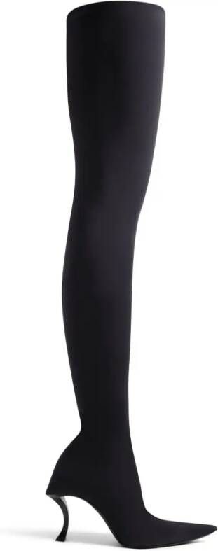 Balenciaga Hourglass 100mm over-the-knee boots Black