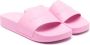 Balenciaga Kids embossed-logo tonal-design slippers Pink - Thumbnail 1