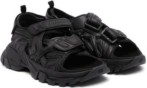 Balenciaga Kids Track touch-strap sandals Black