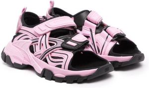 Balenciaga Kids Track touch-strap sandals Pink