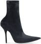 Balenciaga Knife 110 velvet sock boots Black - Thumbnail 1