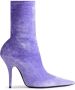 Balenciaga Knife 110mm ankle boots Purple - Thumbnail 1