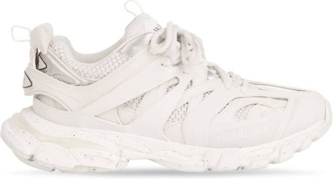 Balenciaga logo-patch lace-up sneakers White