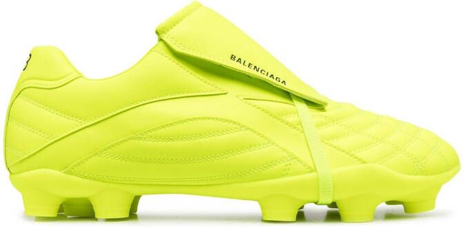 Balenciaga logo-print football sneakers Green