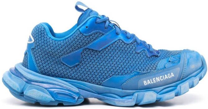 Balenciaga logo-print low-top sneakers Blue