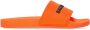 Balenciaga logo-print rubber sliders Orange - Thumbnail 1