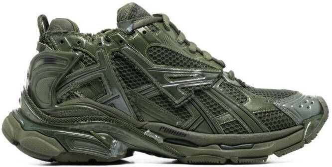 Balenciaga Runner panelled low-top sneakers Green