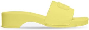 Balenciaga Pool-Clog BB slide sandals Yellow