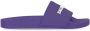 Balenciaga Pool logo-embossed slides Purple - Thumbnail 1