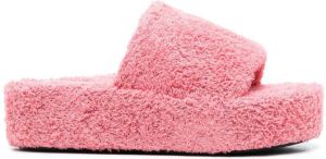 Balenciaga Rise soft towel slide Pink