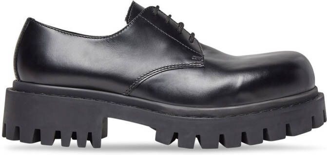 Balenciaga Sergent 20mm leather Derby shoes Black