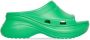 Balenciaga x Crocs™ pool slide sandals Green - Thumbnail 1