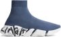Balenciaga Speed 2.0 graffiti-print sneakers Blue - Thumbnail 1
