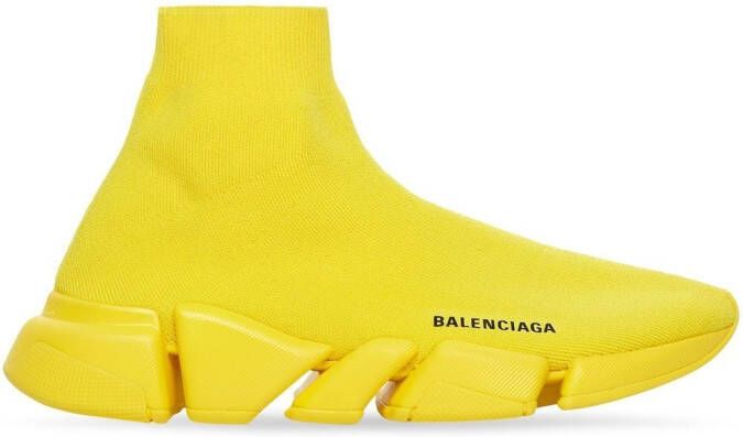Balenciaga Speed 2.0 recycled-knit sneakers Yellow