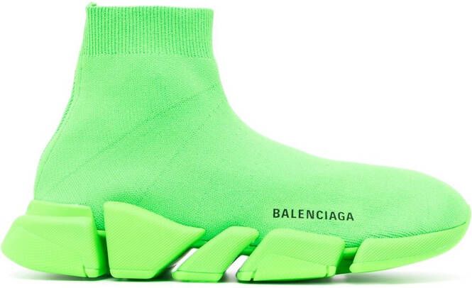 Balenciaga Speed 2.0 knitted sneakers Green
