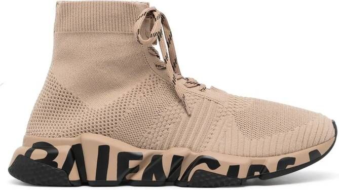 Balenciaga Speed lace-up sneakers Brown