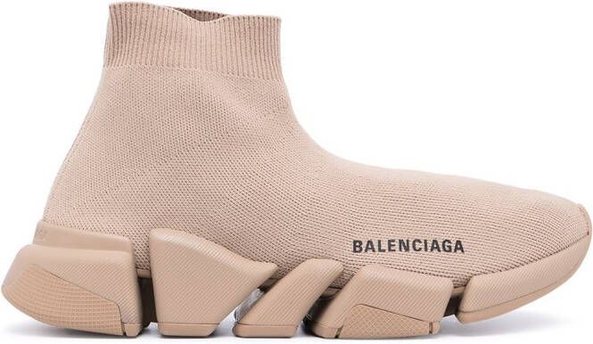 Balenciaga Speed 2.0 knitted sneakers Neutrals