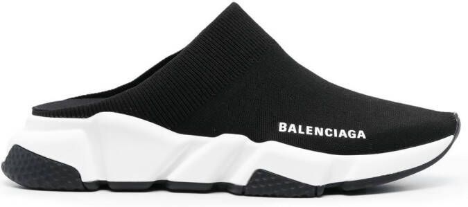 Balenciaga Speed knitted mule sneakers Black