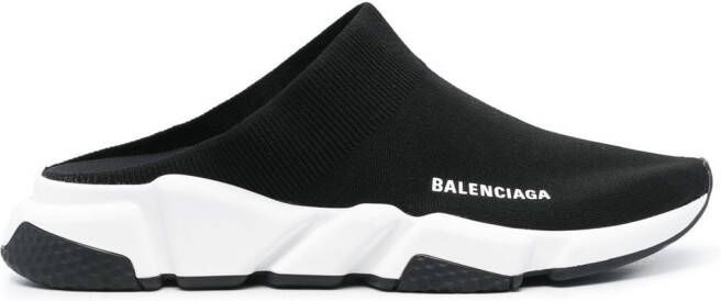Balenciaga Speed knitted mule sneakers Black