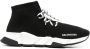 Balenciaga Speed lace-up knitted sneakers Black - Thumbnail 1