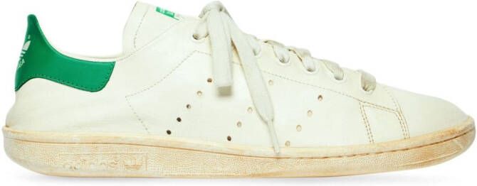 Balenciaga Stan Smith lace-up sneakers 9703 -WORN OFF WHITE GREEN