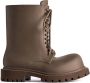 Balenciaga Steroid logo-embossed ankle boots Brown - Thumbnail 1
