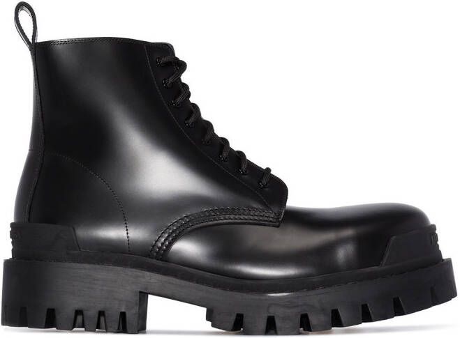 Balenciaga Strike 20mm lace-up boots Black
