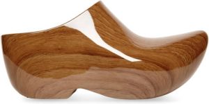 Balenciaga Technoclog platform mules Brown