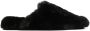 Balenciaga Teddy faux-shearling slippers Black - Thumbnail 1