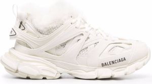 Balenciaga Track faux-fur sneakers White
