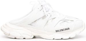 Balenciaga Track lace-up mules White
