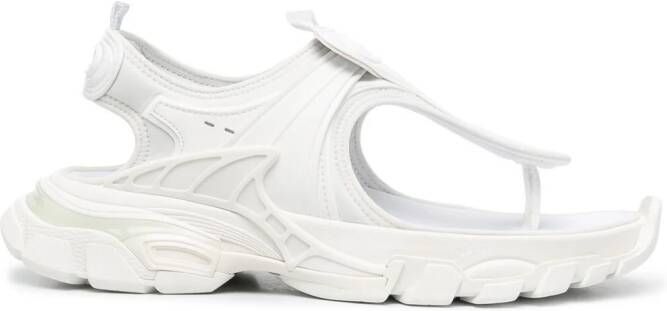 Balenciaga Track thong strap sandals White
