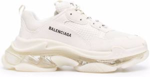 Balenciaga Triple S clear-sole chunky sneakers White