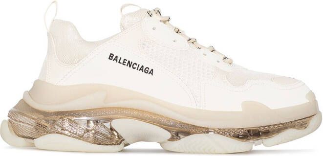 Balenciaga Triple S clear-sole sneakers Neutrals