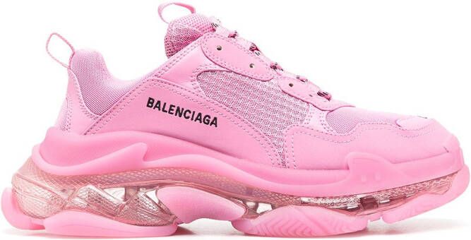 Balenciaga Triple S clear-sole sneakers Pink