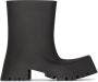 Balenciaga Trooper block-heel rubber boots Black - Thumbnail 1